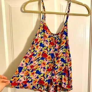 Kimchi Blue (Urban Outfitters) strappy floral crop top